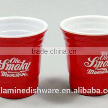 100% melamine kitchenware / melamine red small sauce cup set home used