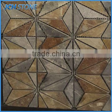 Kitchen decoration mix stone mirror mosaic tile