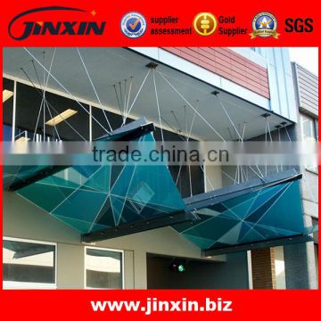 Glass Door Canopy Awning With Stainless Steel Bracket