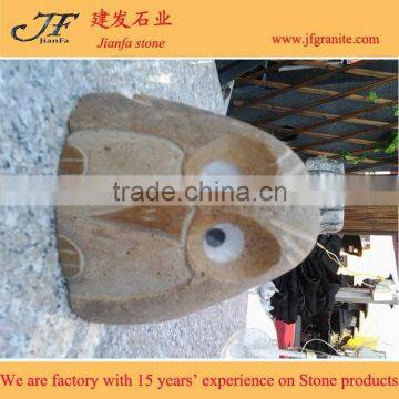 Natural Stone Artwork River Stone Owl photo-5