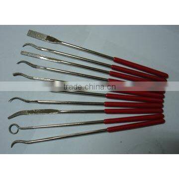 12pcs/set Electroplated flat shape diamond needle file