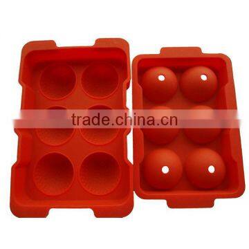 6 Cubes 45mm Silicone Whisky Ice Balls Tray photo-2