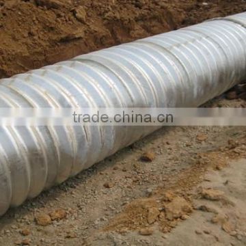 large diameter corrugated galvanized steel culvert pipes