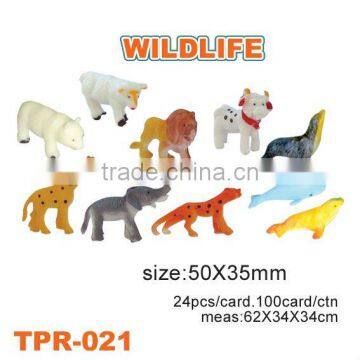 Promotion and novelty TPR wild animal toy