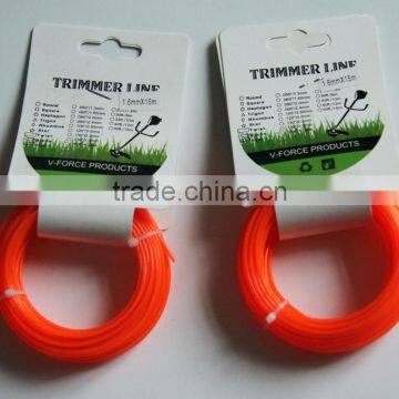 Factory direct sales/1.6X15metre/ brush cutter nylon trimmer line(Round)