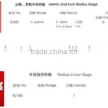 Radius gauges