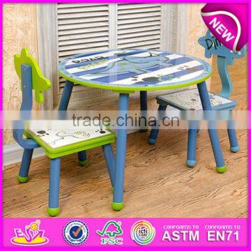 Eco-friendly Student Wooden Writing Table Chair for Kids,High Quality Kids Writing Table and Chair Set W08G153 photo-2