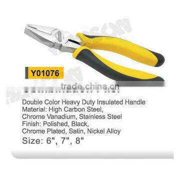 YF416 American Style Double Color Handle Combination Plier With Fine Polished photo-2
