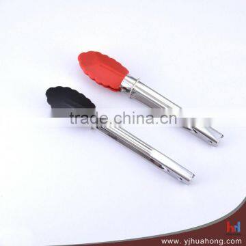 Mini kitchen silicone food tongs HFT-S07DA