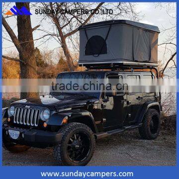 Offroad camper trailer 4x4 fiberglass pop up hard roof top tent