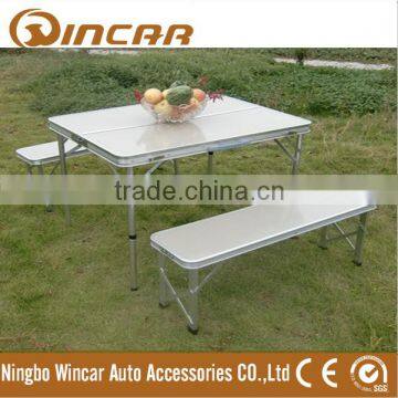 Durable outdoor camping picnic folding bench table