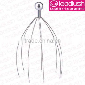 Silver Handle with Silver ball on top, Head Massager