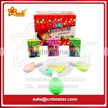 Fruity Flavor Spray Sour Powder Candy In Bottle