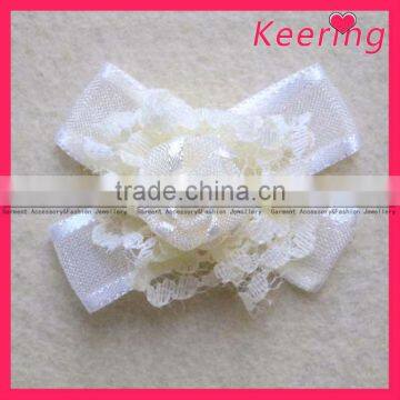 white fabric flowersfabric flowers for dresses WFL-002