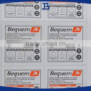 Jiabao Custom All Size White Label for Shoe photo-4