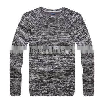 mens melange 7 gauge 100% cotton sweater