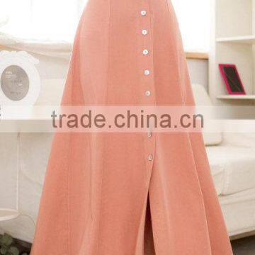 long khaki chiffon skirt OEM wholesale