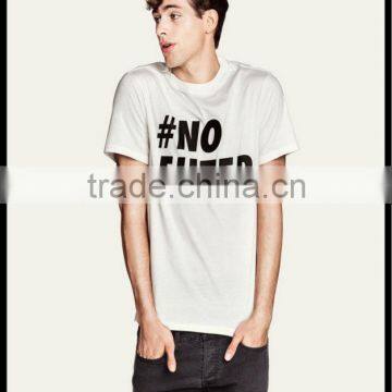 Silk Screen Printed Custom Printed White Tshirts