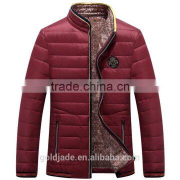 2016 Latest Design Wholesale Mens Casual Winter Bomber Jacket With Zipper