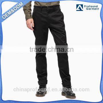 Cotton Trousers New Design Men's Black Casual Pants Slim Fit Narrow Feet Man Trousers Custom Wholesale Pants for Men