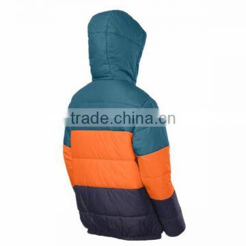 Boys' Puffy Look Reversible Down Feather Jacket With Welt Hand Pockets photo-3