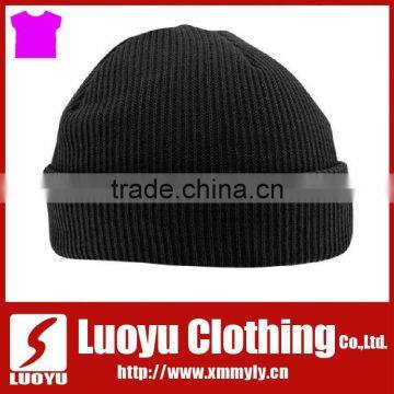 Fashionable black winter hat