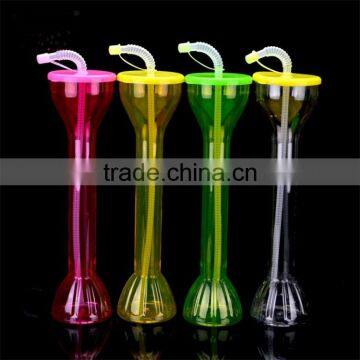 Wholesale Sanitary Cup Funny Ice Slush Cup PET Disposable Plastic Juice Cup With Straw photo-2