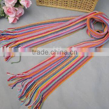 majored warp knitted colourful scarf factory in knit town of china