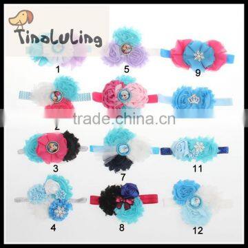 2015 baby hair accessories headbands elastic hairband flower hair accessories wholesale china 12 design