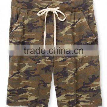 printed french terry shorts super-soft sweatpant casual camo shorts