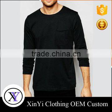 Factory Price Custom mens blank high quality black t shirts