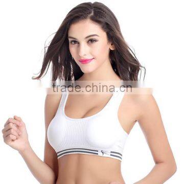2017 New Sexy Design Customized Your Own Brand Logo Elastic Band Crop Top 90%Nylon 10%Spandex Plain Sport Strapless Bra Bralette photo-4