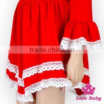 Christmas Dress Girl Clothes With Tassel Application Long Sleeve Children Dress Ball Gown Red photo-5
