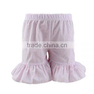 2017 Seersucker Ruffle Shorts Wholesale Baby Ruffle Shorts Girl Shorts photo-5