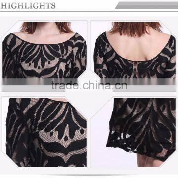 Elegant Short Straight Black Crochet Dress,black Short Dress photo-6