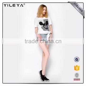 High Quality T-shirt Manufacture,custom Woman White T-shirt,printing T-shirt photo-2