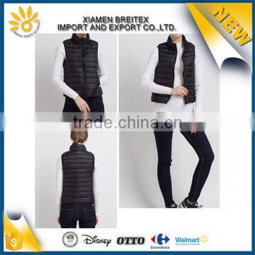 New design custom light weight windproof women sports vest winter