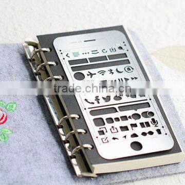 Multifunctional drawing templates/ Bookmark/ Ruler for Planner,Scrapbook,diary