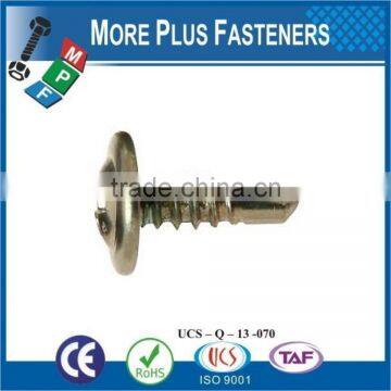 Made In Taiwan Modified Truss Head Wafer Head Phillips Drive Self Drilling Stainless Steel Zinc photo-2