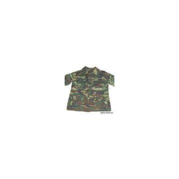 Sell BDU Uniform with Woodland Camouflage Printing