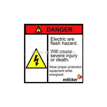 Customized Waterproof Danger Or Fragile Warning And Security Label Sticker With Good Quality