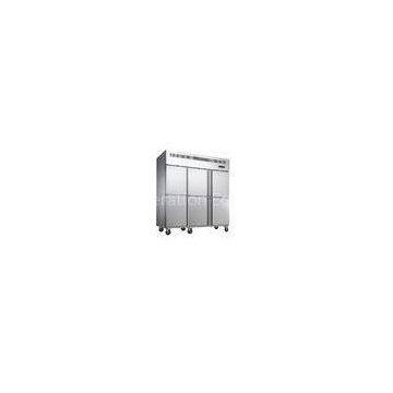 Commercial Stainless Steel Upright Freezers 6 Doors For Restaurant