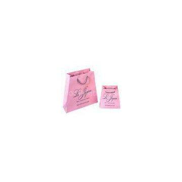 Custom promotional cardboard Paper Printed Carrier Bags with nylon rope Handle