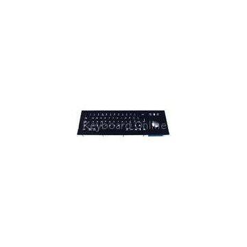 Panel Mounting 69keys Black Metal Keyboards With Trackball