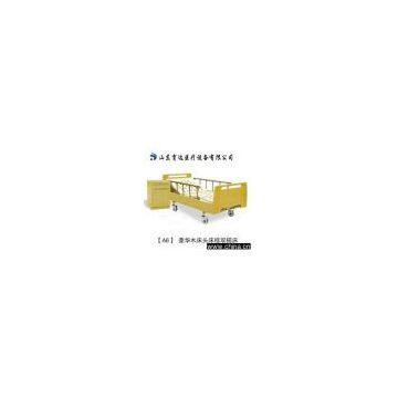 Luxurious double shake bed with wood bed head and bed frame