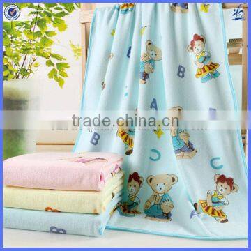 various bright colored kids bath towel