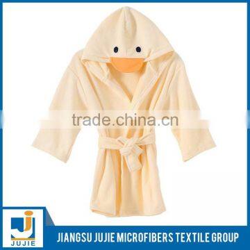 Hot-selling 100% microfiber baby bathrobe,coral fleece bathrobe,kids bathrobes wholesale