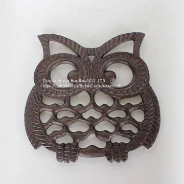 Cast Iron Owl Table Trivet