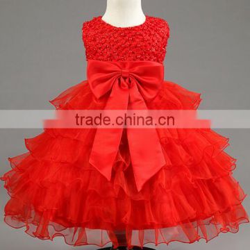 (High Quality)Baby Girls Party dress evening dress girls cotton frock designs Princess dress