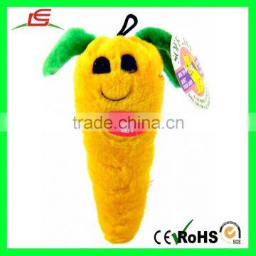 M271 Squeaky Plush Carrot Stuffed Vegetable Toys